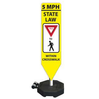 60lb. Rubber Base Sign