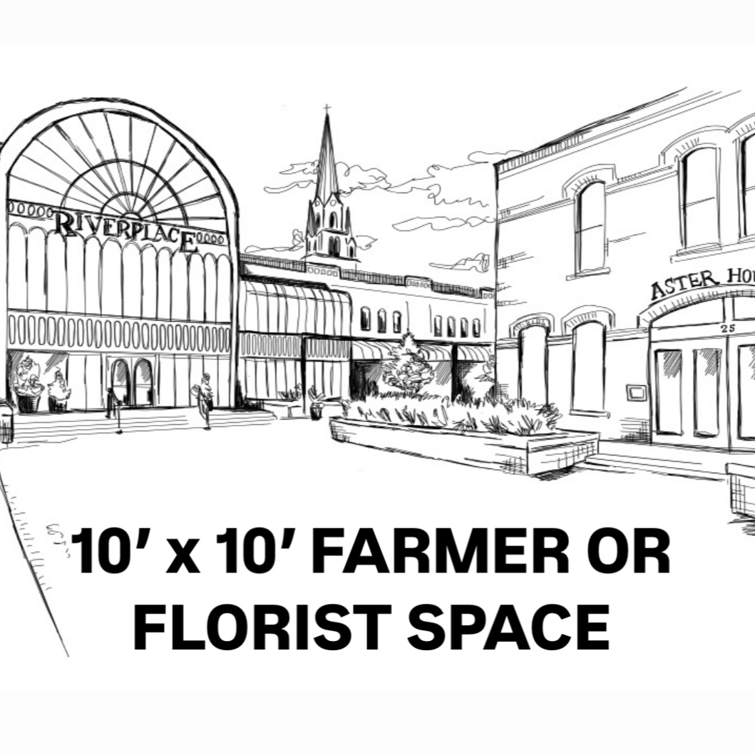 10'x 10' Produce/Open food/ Ready to serve food or Florist Space 