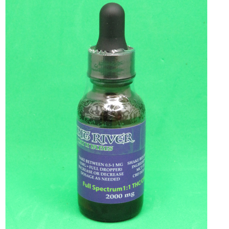 2000MG 1:1 FULL SPECTRUM CBD OIL DROPPER