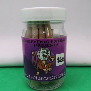 PRE ROLLS_MONKEY DOG EXTRACT MOONROCKETS_5X.5G MOONROCKETS
