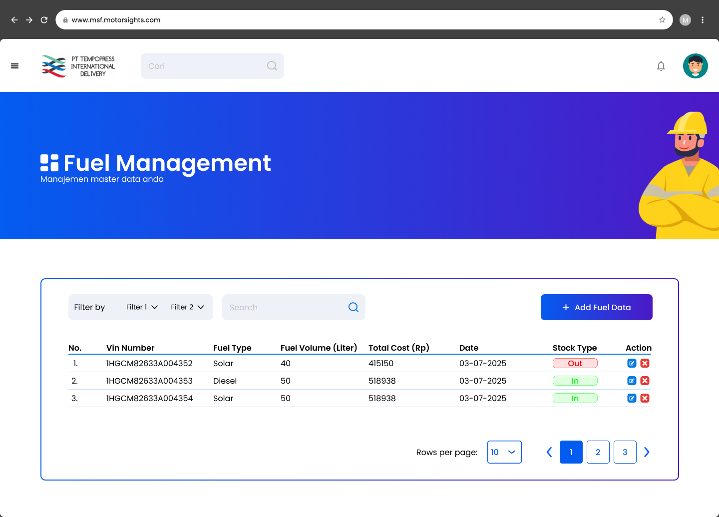 PT Tempopress International Delivery - Banner