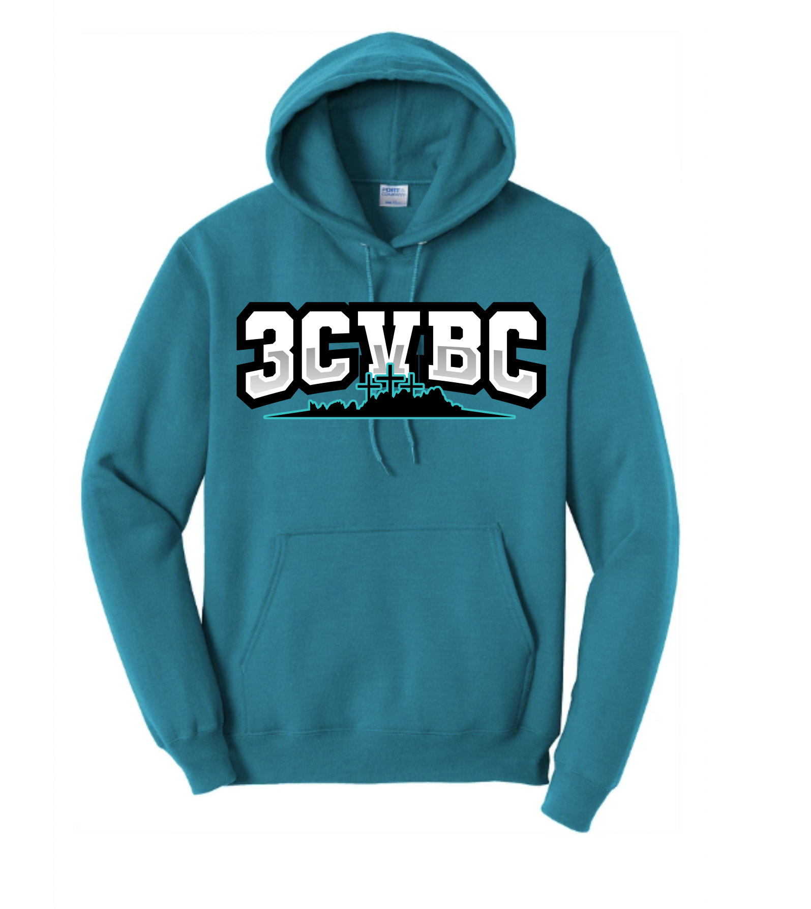 Teal 3CVBC Hoodie Main Image