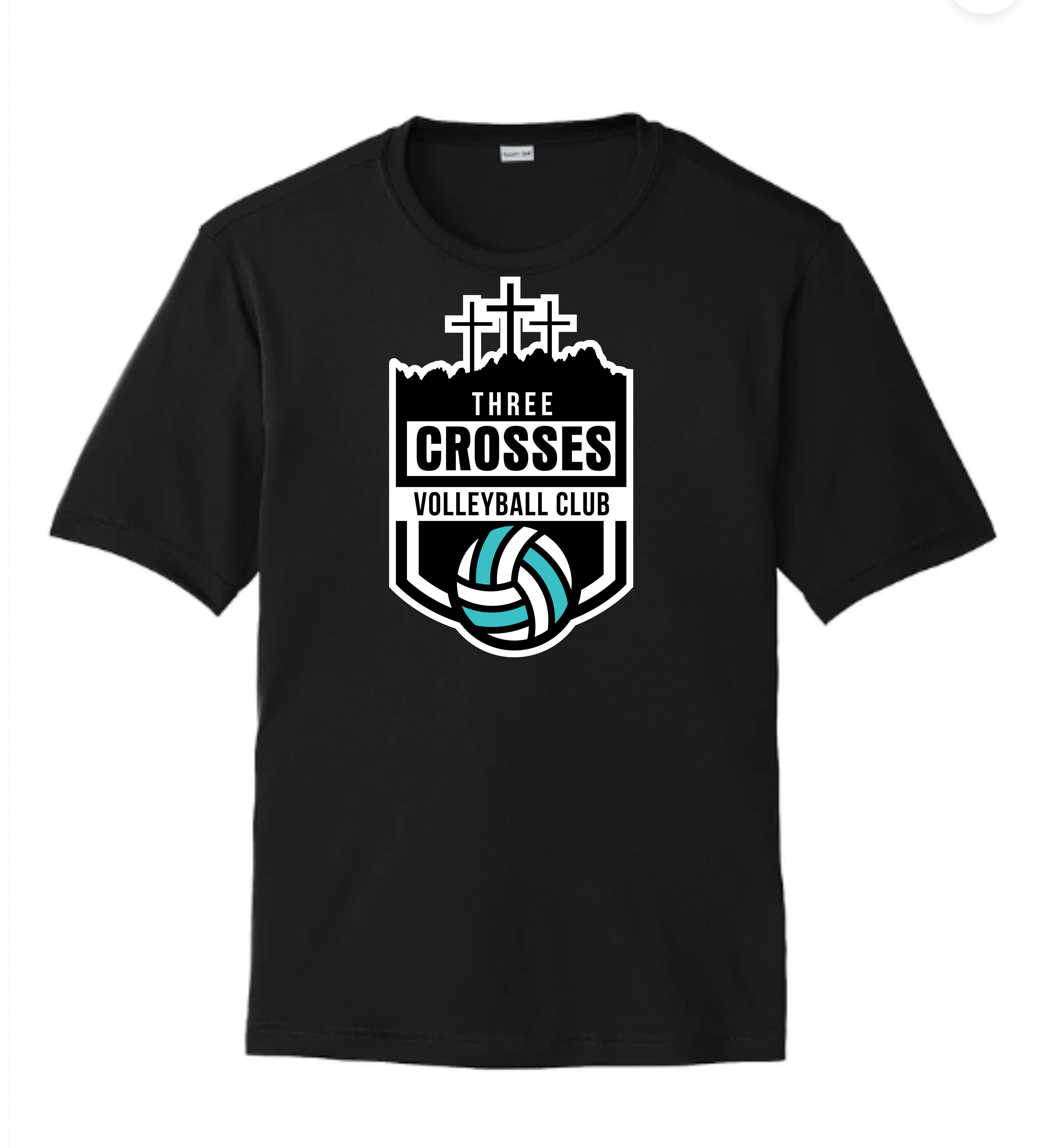 Black 3 Crosses Short Sleeve Main Image