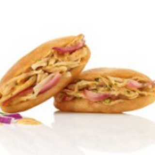 Pulled Chicken, mini Sandwich, Honey Mustard