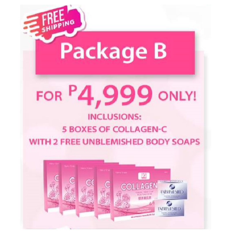 Distributor Package B (5 Collagen & 1 Unblemished Soap, 2 Kayakoto) FREE Shipping Main Image