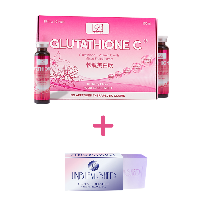 (Promo) One (1) Box Collagen - C with FREE 1 Unblemished Soap (FREE Shipping) Main Image