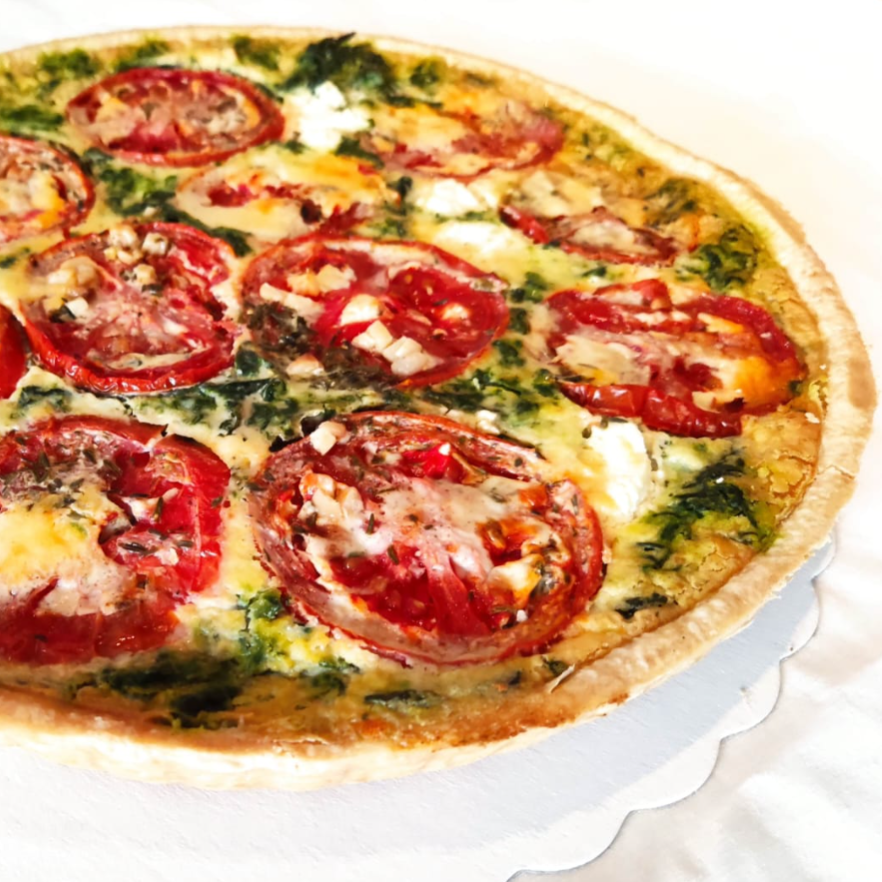 Quiche épinards tomate