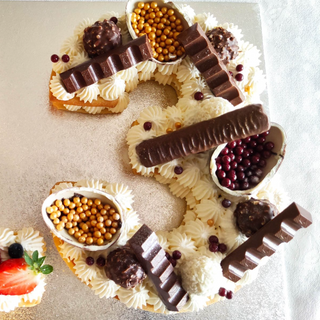 Gâteau anniversaire - Numéro Chocolat - Halavi