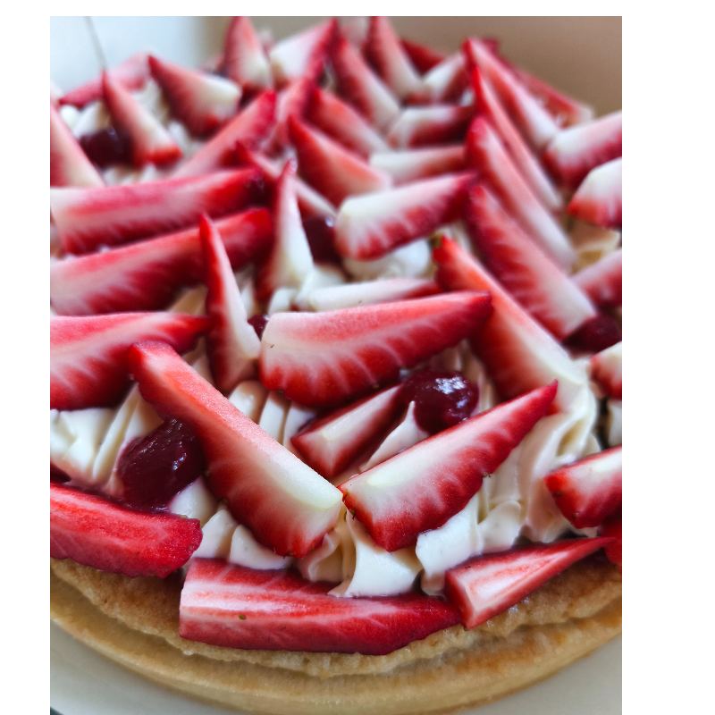 Tarte fraise - halavi - sans kitniot
