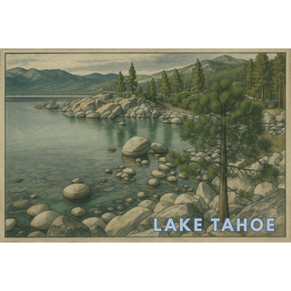 Lake =Tahoe - sepia tint - 099