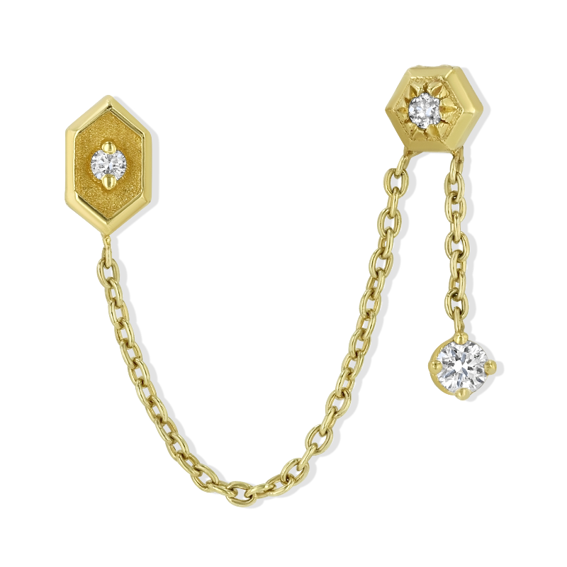 Mvmt Sunken Hex With Hex and 1.5 Dangle