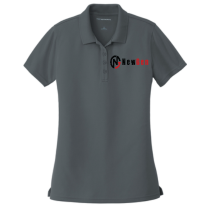 Women's Port Authority Polo-Gray