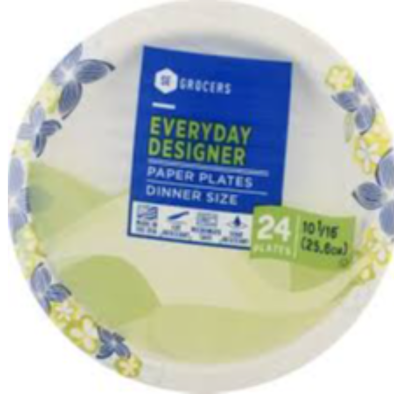 Disposable Plates 24 pk  Main Image