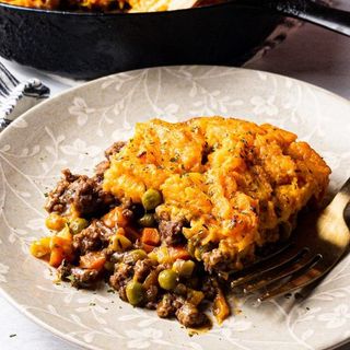 Beef & Vegetable Bolognese Sweet Potato Shepherd's Pie