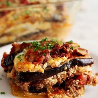 Traditional Beef Marinara Eggplant Lasagna 