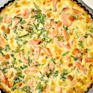 9" Smoked Salmon, Spinach & Cream Cheese Quiche