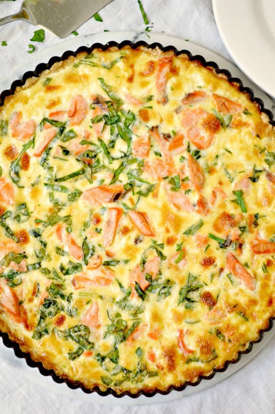 9" Smoked Salmon, Spinach & Cream Cheese Quiche