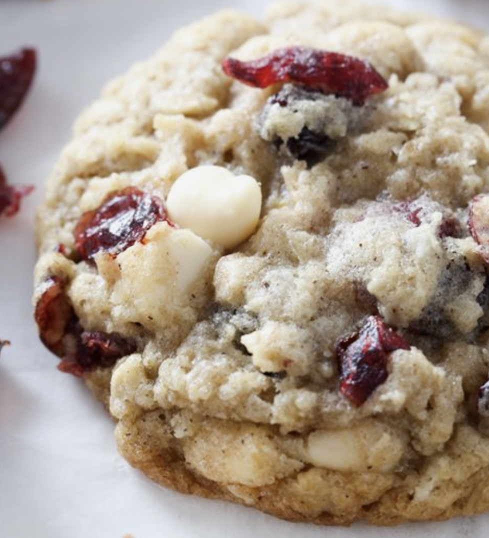 Oatmeal White Chocolate & Cranberry Cookies 6 
