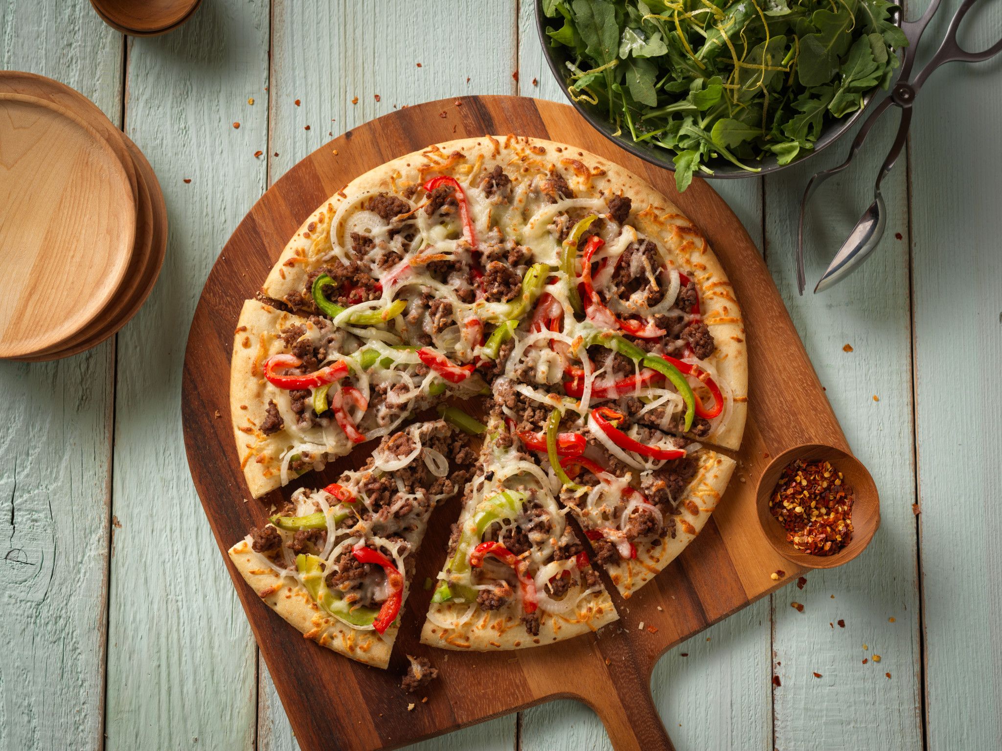 Beef, Peppers & Onion PITZA - Packs of 3 -  Main Image