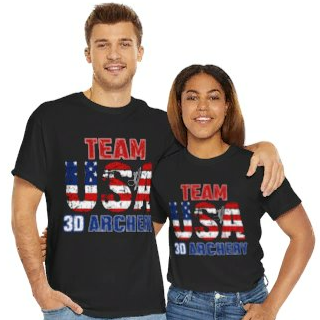 TEAM USA 3D ARCHERY T-Shirt - Black