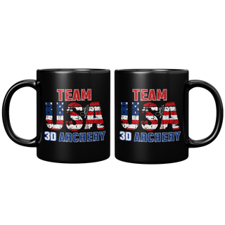 Team USA 3D Archery Black Mug