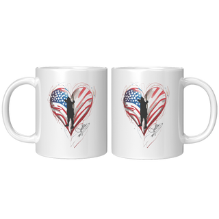 Joella Heart White Mug