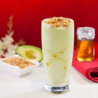 Avocado With Honey And Nuts Juice