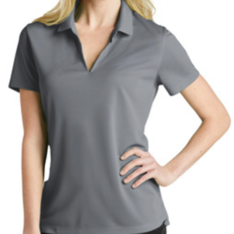 Nike Ladies Dri-FIT Micro Pique 2.0 Polo (GRAY) Main Image