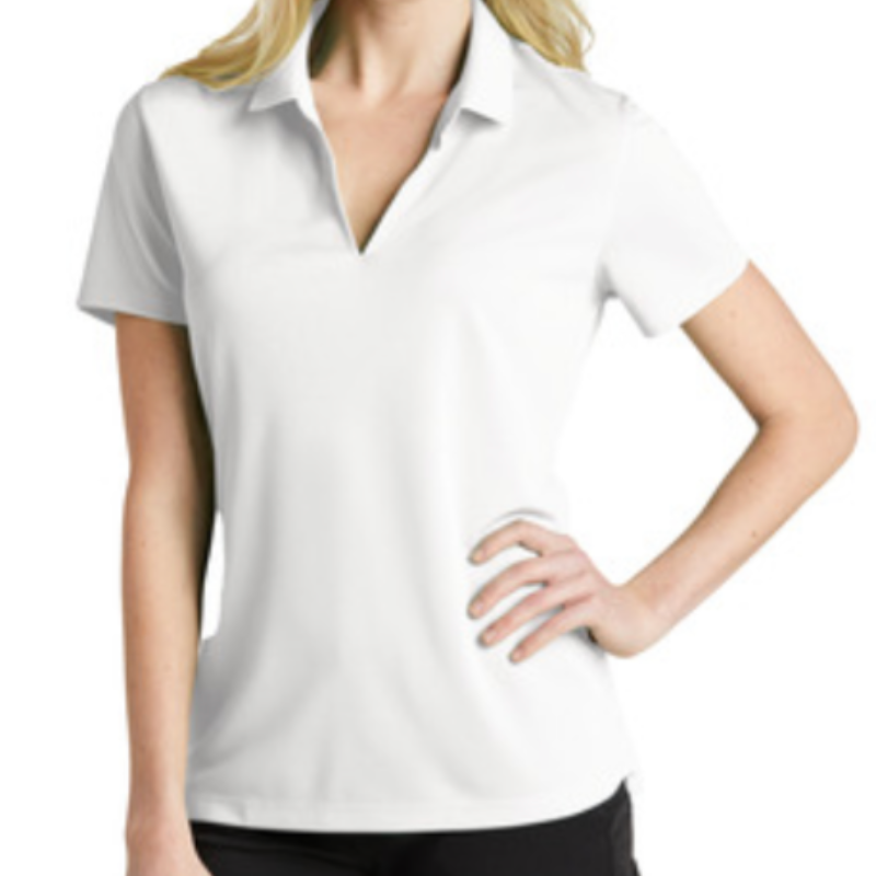 Nike Ladies Dri-FIT Micro Pique 2.0 Polo (WHITE) Main Image