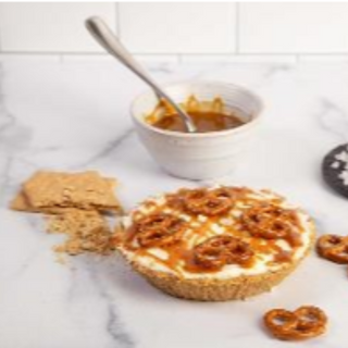 Salted Caramel Pretzel Whipped Cheesecake