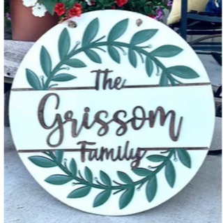 22" SPLIT NAME DOOR HANGER