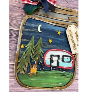 20" Camper Mason Jar