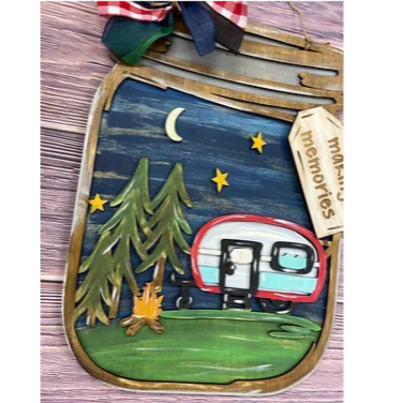 20" Camper Mason Jar