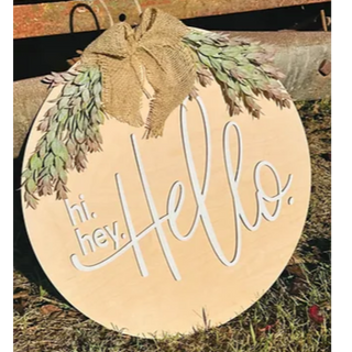 18" HI HEY HELLO ROUND