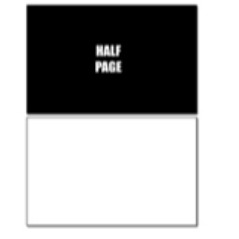 1/2 Page Ad