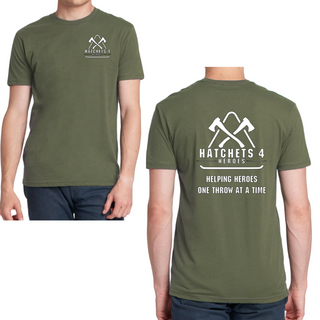 Military Green Round Neck T-Shirts