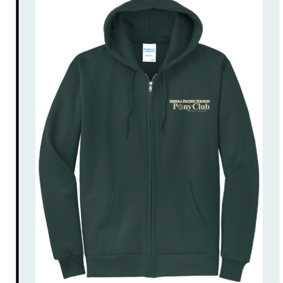 Zip Up Hoodie Forrest Green