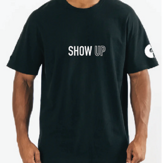 BLACK SHOW UP SHOW OUT TEE