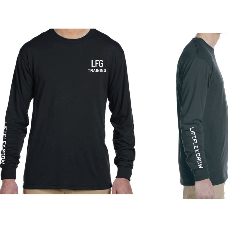 BLACK LIFT.FLEX.GROW SLEEVE LS TEE Main Image