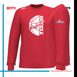 Sweat col rond Unisexe & enfant rouge