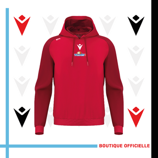 Sweat à capuche rouge - Unisexe 