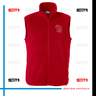 Veste polaire sans manches Unisexe - Rouge