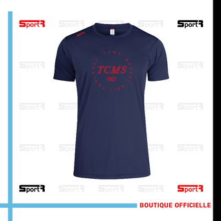 T-shirt polyester marine - Homme