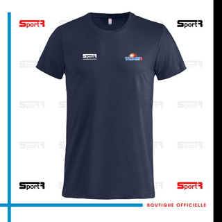 T-shirt coton navy Adultes & Enfants (logo coeur)