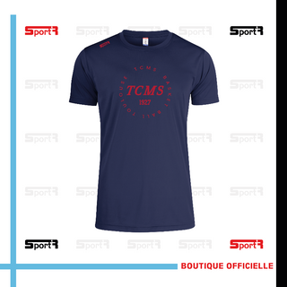T-shirt polyester marine - Femme