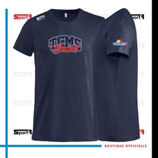 T-shirt coton navy Adultes & Enfants (logo plexus)