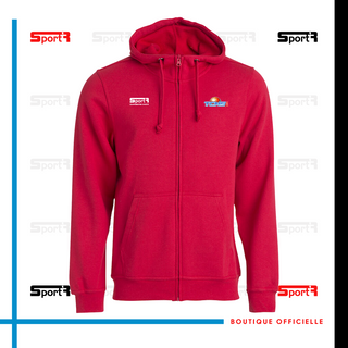 Veste zippé rouge Adultes