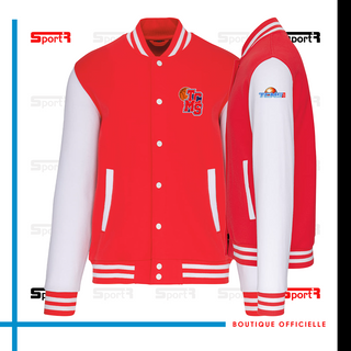 Veste Teddy rouge