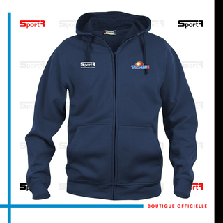 Veste zippé navy Adultes