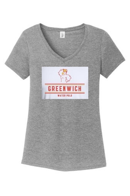 PERFECT TRI V-NECK TEE - GREY FROST